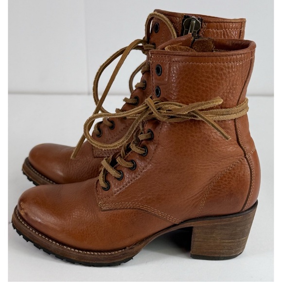 Freebird Women’s Cavalier Tan Leather Side Zipper Ankle Boots, size 7 - Picture 3 of 11